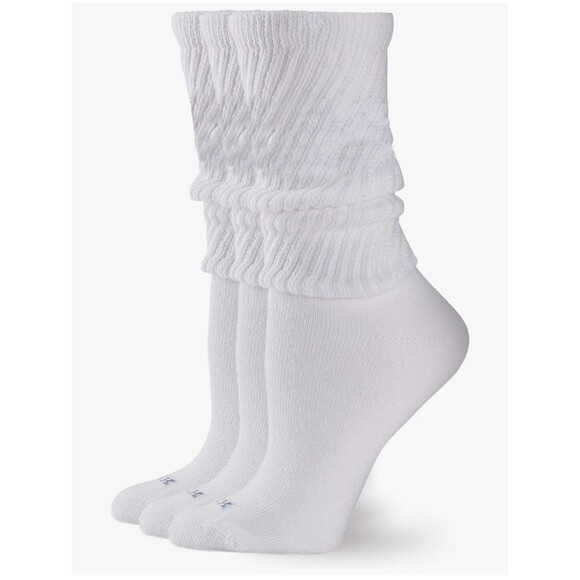 Two Pairs Of Hue Women’s Mid-Calf Slouch Socks One Size New And Unworn White - Picture 1 of 5